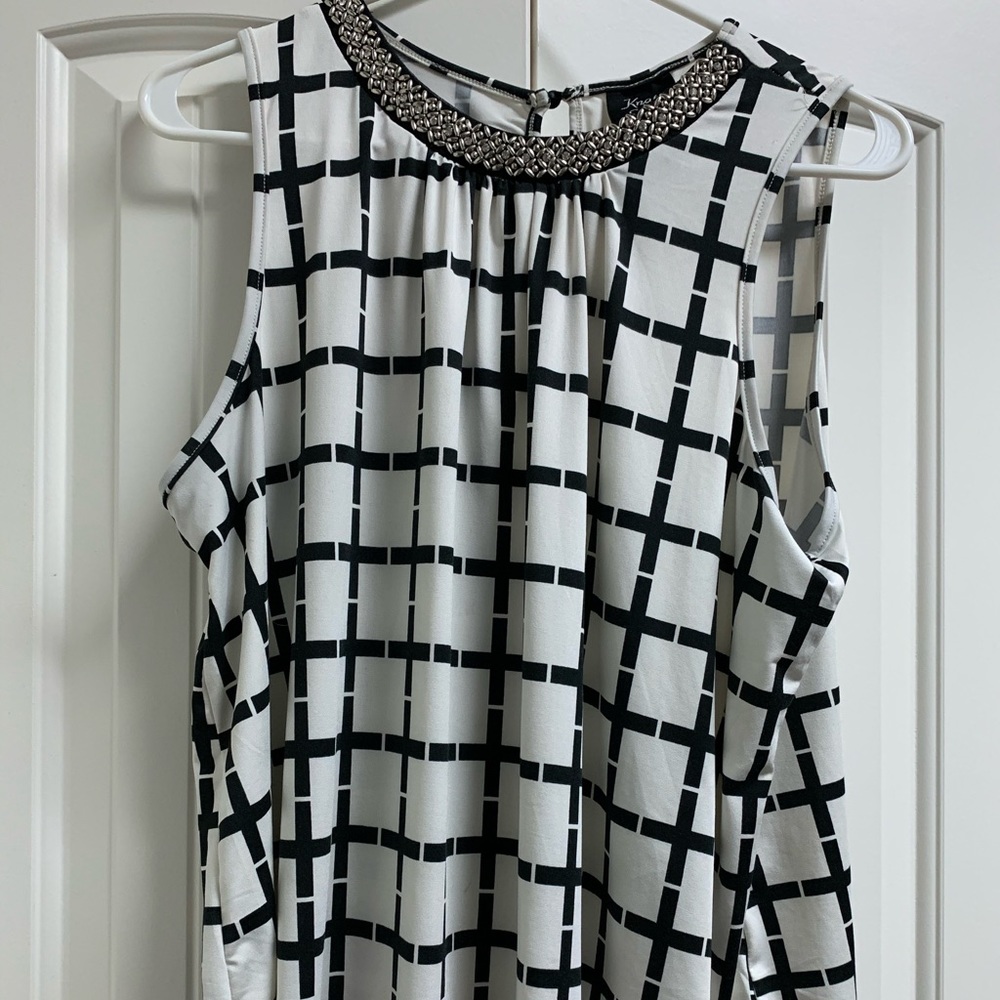 Jeweled Neck Sleeveless